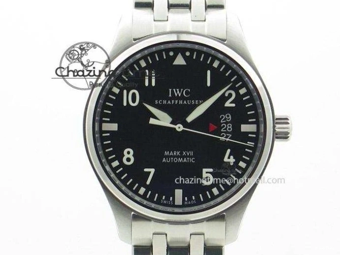 MIROTIME 0501 Breathable Da Vinci IW393402 SS ZF 1:1 Best Edition Blue Dial On Black Leather Strap A 7211